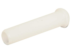 A white cylindrical plastic rod, resembling a Plasson fitting, with a slightly wider end, known as the Pipe Liner for PE SDR 11 20mm x 2.3mm from Sparex (Sparex Part Number: S.106936).