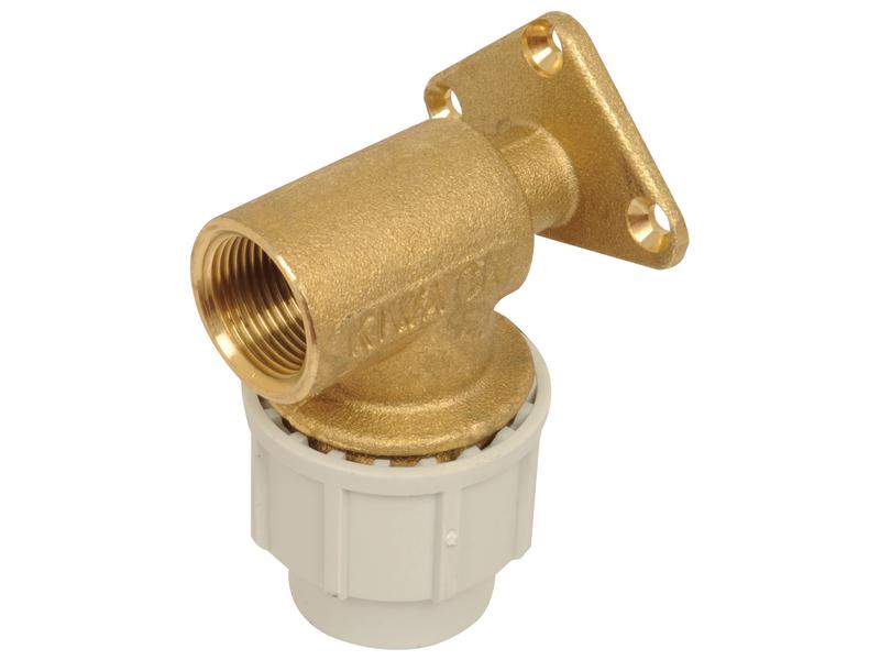 Sparex Wall Plate Elbow 3/4" Brass Mount for Water Pipe Systems | S.106943