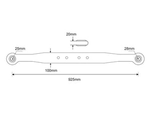 Sparex Lower Link Lift Arm - Ball Ø 28mm - Ball Ø 28mm - RH & LH | S.108572 - Product Image 2