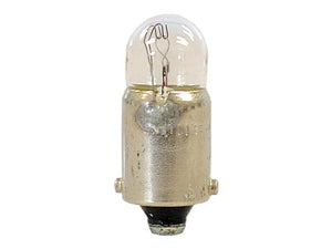 Close-up of a small, clear Sparex Light Bulb (Filament) with a BA9s base and a 24V rating, Sparex Part Number: S.109967.