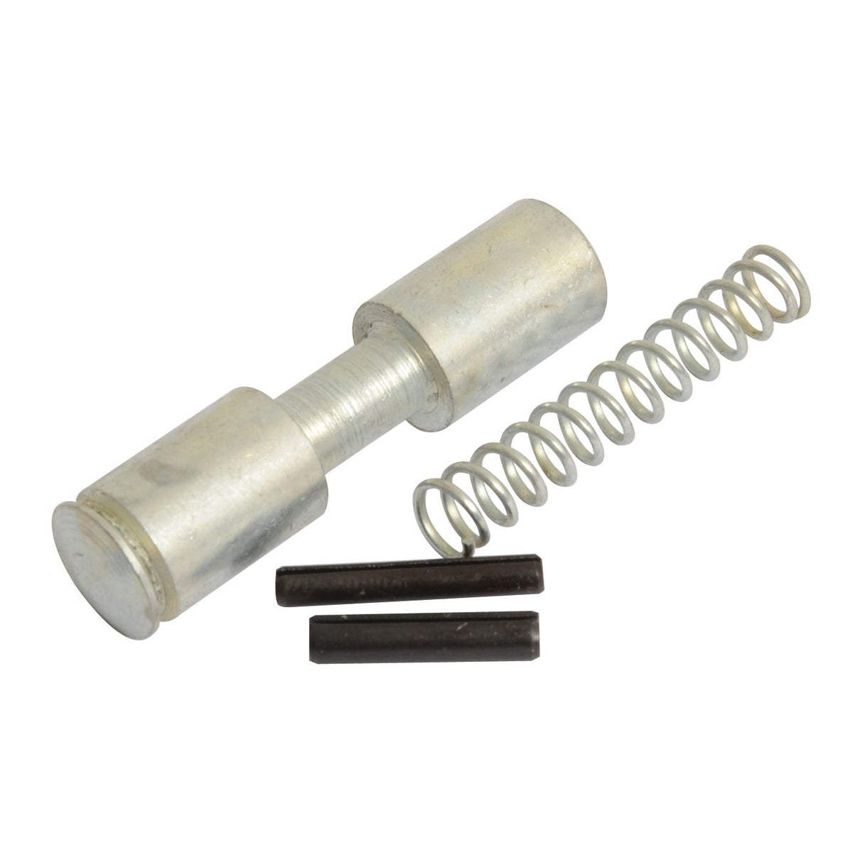 A Sparex Brand PTO Yoke Pin kit (Sparex Part No. S.1099) featuring a 12.9mm diameter cylindrical metal pin, a coiled spring, and two black metal rods with a combined length of 54mm.