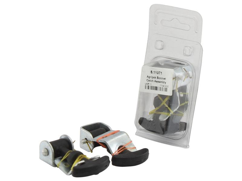 Sparex Bonnet Catch Set 2x 2½" with Mounting Brackets | S.11071