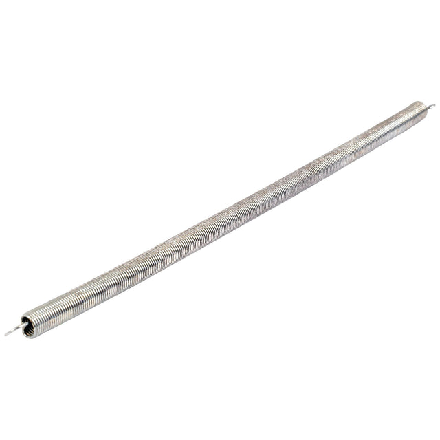 The Sparex Tension Spring, part number S.11097, features a 5mm diameter with a wire thickness of 0.5mm and includes loops on either end. With its 145mm length, it is ideal for use in mechanical assemblies to provide tension or return force across various applications.