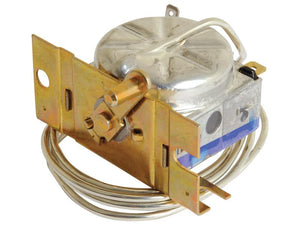 A metal mechanical timer with a large round dial, brass mounting bracket, and coiled wires; for related products, see the Thermostatic Switch (Sparex Part Number: S.112286) from Sparex.