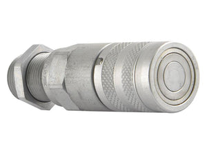Faster Flat Faced Coupling Female 3/8'' Body x M18 x 1.50 Metric Male Bulkhead | S.112689 - Product Image 1
