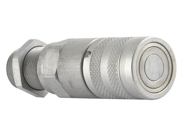 Faster Flat Faced Coupling Female 3/8'' Body x M18 x 1.50 Metric Male Bulkhead | S.112689 - Product Image 1