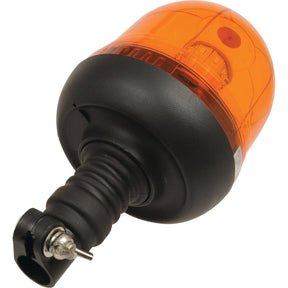 The Sparex LED Beacon (Amber) with a flexible pin and Class 3 interference protection, designed for 12-24V systems, features a black base and IP55-rated protection. It is commonly used on emergency and construction vehicles to enhance visibility and safety.