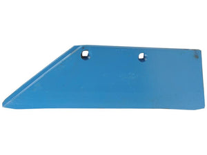 The product is a blue metal Share Wing - LH (Lemken) with two round holes and an angled edge on one side, supplied with fasteners. It fits as part number 3352131 and has the Sparex Part Number S.113404 under the Sparex brand name.