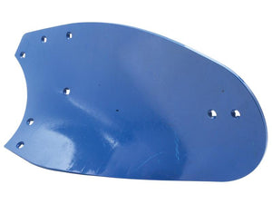 The Sparex Mouldboard - LH (Lemken), a blue, glossy metal plate featuring multiple small holes and slightly curved edges, is designed as a primary OE reference for use in mouldboards. Its Sparex Part Number is S.113429 and it fits as 3441031.