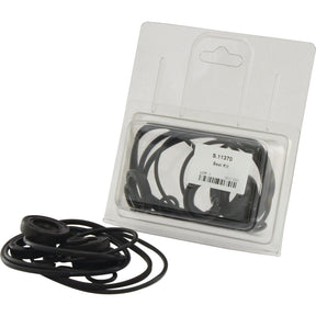 A package of the Seal Kit labeled "Sparex Part No.S.11370" with black rubber seals visible inside. An additional set of black rubber seals, suitable for Ford / New Holland equipment, lies next to the package.