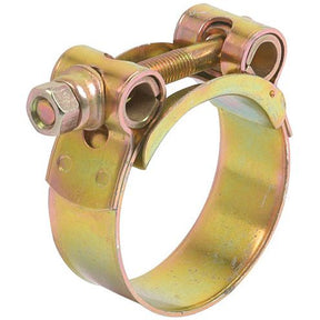 The Sparex Heavy Duty Hose Clip: Ø48-51mm (Sparex Part No.S.11386) is a metal hose clamp with a screw mechanism for tightening, making it ideal for securing hoses onto fittings. Constructed from galvanized steel, it ensures durability and long-lasting performance.