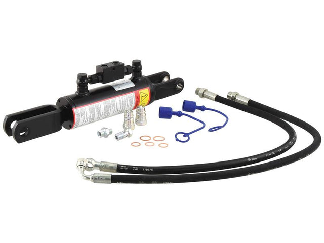 Sparex Hydraulic Levelling Box (Supplied with: Hoses) - Fork Hole Ø 22mm - Fork Hole Ø 22mm - Min. Length: 480mm, Cylinder Bore: 70mm. | S.113926 - Product Image 1
