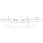 Hydraulic Levelling Box with Hoses, 25mm Ball, 70mm Cylinder Bore | S.113940