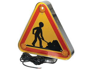 LED Triangle Warning Light Amber 1224v Bolt-on - Sparex Part S.114412