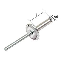 Pop Rivet 4.8 X 10 MM Large Flange - Agripak Pack - Sparex Part S.11463