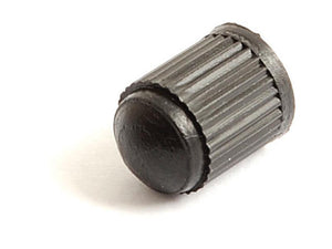 Tyre Valve Cap Plastic by Sparex (Alternative to S.52258), featuring a black ribbed design, set against a white backdrop, comparable to Tip Top quality.