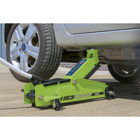 Trolley Jack 3 Tonne Long Reach Heavy-Duty Hi-Vis - 1153CXHV - Farming Parts