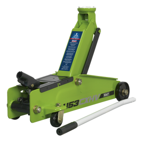 Trolley Jack 3 Tonne Long Reach Heavy-Duty Hi-Vis - 1153CXHV - Farming Parts