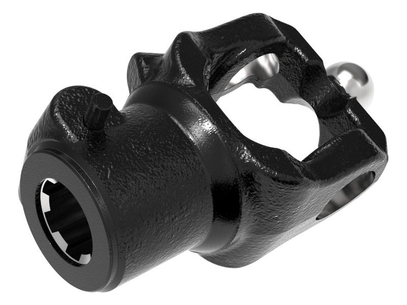 PTO Yoke - Quick Release Wide Angle (U/J Size: 27 x 75 & 24 x 91mm) Spline Type: 1-3/8''x 6 | Sparex Part No. S.115437