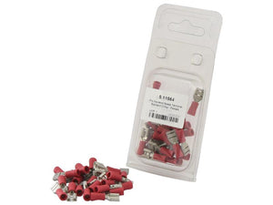 Agripak Female Spade Terminal 6.3mm Red Insulated Pack 25 | S.11564