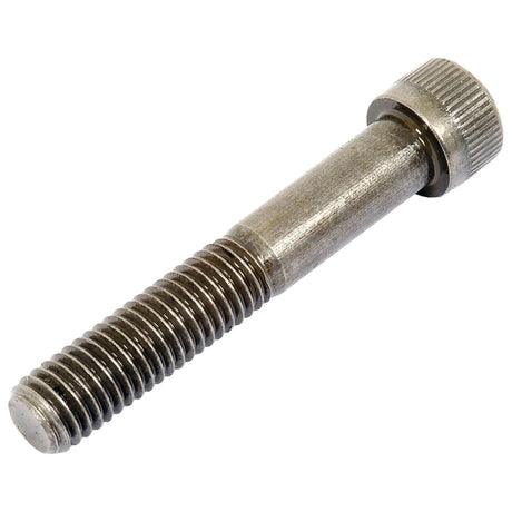 A close-up view of the Sparex Socket Capscrew, 1/2''x3'' UNC (BS2470-1936) | Part No. S.11684, highlighting its threaded shaft and cylindrical head designed for optimal tensile strength.