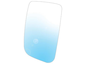 Image of a versatile, convex rectangular mirror glass with heating functionality, featuring a clear reflective surface and subtle gradient reminiscent of the design quality seen in Sparex's Replacement Mirror Glass (305 x 215mm), Part Number: S.118976.