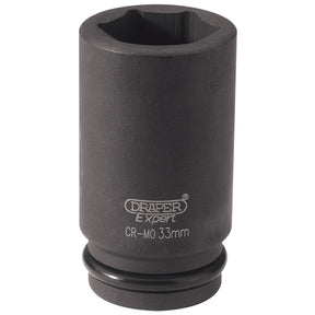 Draper Expert Hi-Torq® 6 Point Deep Impact Socket, 3/4" Sq. Dr., 33mm - 419D-MM - Farming Parts