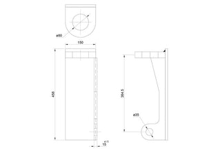 *SPECIAL PRICE* - Loader Bracket (Pair), Replacement for: Matbro, John Deere. - S.119886