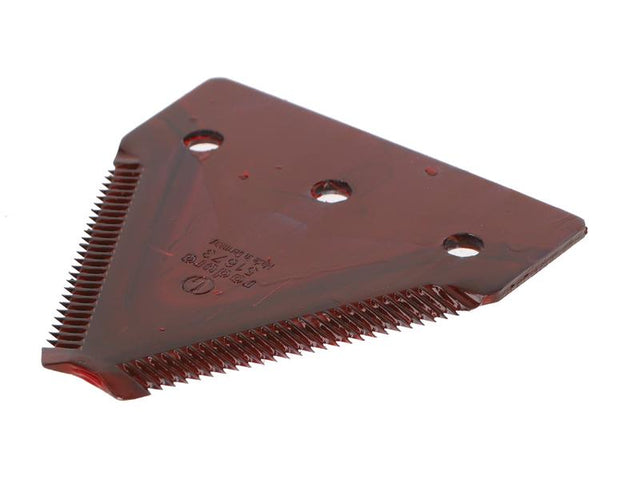 Schumacher Knife section - over serrated - 81x76x2.7mm - Hole Ø6.5mm - Hole centres Replacement forCNH, Laverda | S.12010430 - Product Image 1