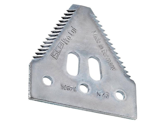 Schumacher Knife section - over serrated - 80.5x76x2.7mm - Hole Ø6.5mm - Hole centres 51.5mm - Replacement forCNH, Capello, Helianthus | S.12010530 - Product Image 1