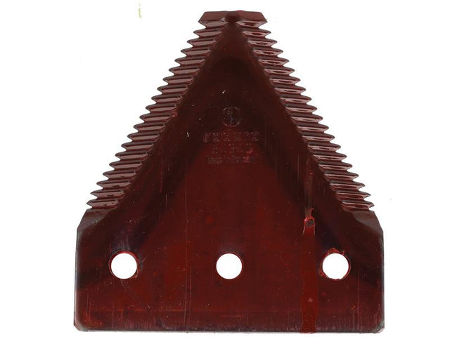 Schumacher Knife section - over serrated - 79.8x76x2.7mm - Hole Ø6.5mm - Hole centres 52.4mm - Replacement forCase, New Holland | S.12010540 - Product Image 1