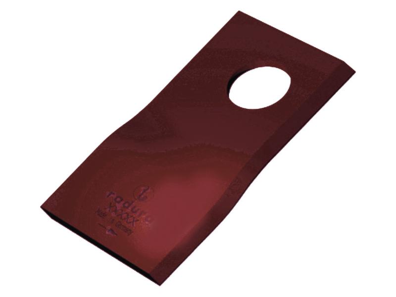 Schumacher Mower Blade - Twisted blade, top edge sharp - 115x47x4mm - Hole Ø19mm - LH - Replacement for Claas, Samasz, Saphir | S.12010620 - Product Image 1