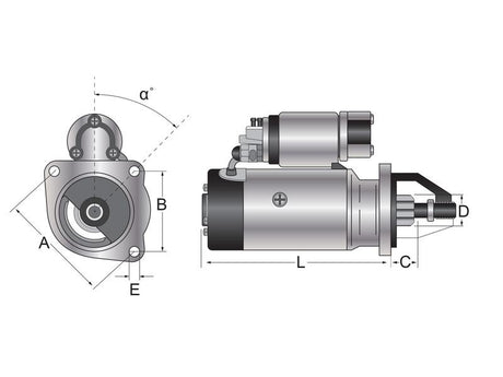 Mahle Starter Motor - 12V, 3.2Kw, Gear Reducted (Mahle) [BRANDSAVE] | S.12012360 - Product Image 1