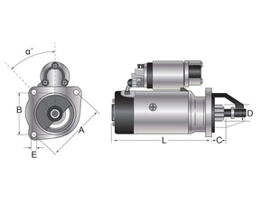 Mahle Starter Motor - 12V, 2.7Kw (Mahle) [BRANDSAVE] | S.12012380 - Product Image 1
