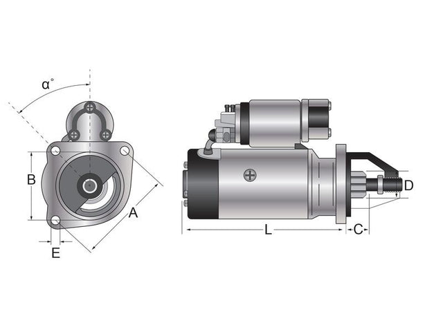 Mahle Starter Motor - 12V, 2.7Kw (Mahle) [BRANDSAVE] | S.12012380 - Product Image 1