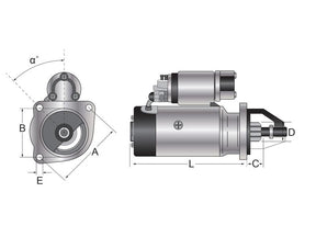 Mahle Starter Motor - 12V, 3.1Kw (Mahle) [BRANDSAVE] | S.12012390 - Product Image 1