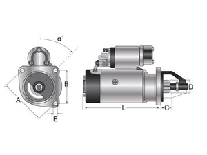 Mahle Starter Motor - 12V, 4Kw, Gear Reducted (Mahle) [BRANDSAVE] | S.12012550 - Product Image 1