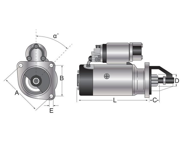 Mahle Starter Motor - 12V, 3.2Kw, Gear Reducted (Mahle) [BRANDSAVE] | S.12012610 - Product Image 1