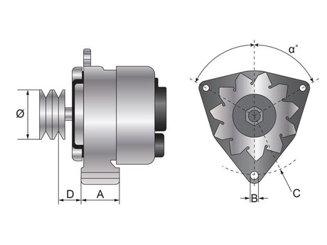 Mahle Alternator (Mahle) - 14V, 270 Amps [BRANDSAVE] | S.12013340 - Product Image 1