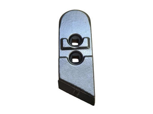 Sparex Carbide Reversible Plough Point, type Kverneland. Hole spacing: 40mm (RH) To fit as: 053090 | S.12026260 - Product Image 1
