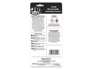 JB Weld Silicone Hi Temp Red 85g | S.12038800 - Product Image 3