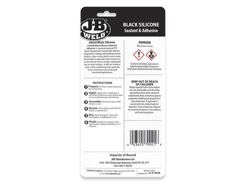 JB Weld Silicone Black 85g | S.12038810 - Product Image 3