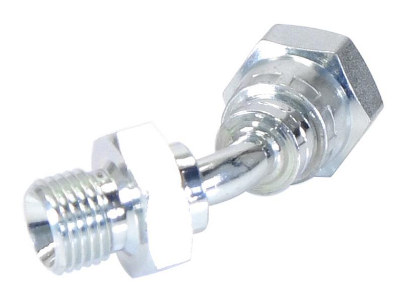 Sparex Hydraulic Adaptor 1/4'' BSP Male x 1/4'' BSP Swivel Female 135° Swept Elbow | S.12052 - Product Image 2