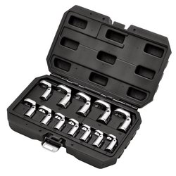 Flexible Crowfoot Socket Wrench Set, 3/8" Sq. Dr. (12 Piece) | Fcs-12Pc