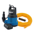 Draper Submersible Clean Water Pump With Float Switch And Layflat Hose, 191L/Min, 550W - PTK/SUB3 - Farming Parts
