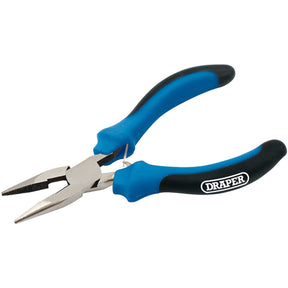 Draper Soft Grip Long Nose Mini Pliers, 125mm - MPLNSG - Farming Parts