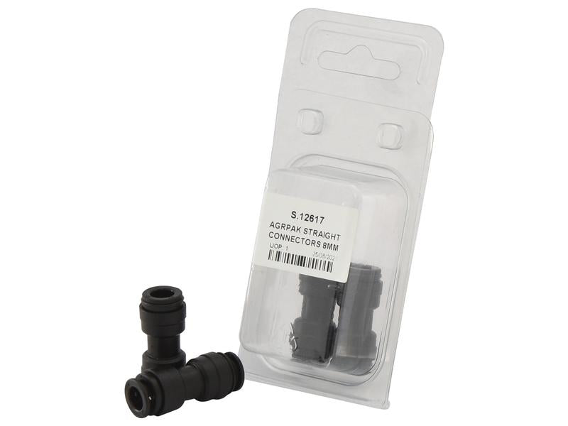 Equal Straight Connector - 8mm (Agripak 2 pcs.) | Sparex Part Number: S.12617