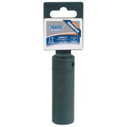 Draper Expert Hi-Torq® Deep Impact Socket, 1/2" Square Drive, 17mm -