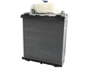 A Sparex Radiator (Sparex Part Number: S.127961) with an attached coolant reservoir and a Sparex Radiator Cap, designed for circulating coolant to control engine temperature.