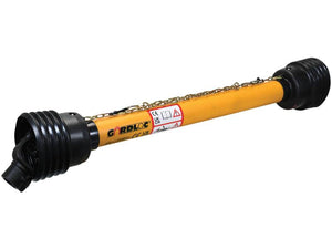 GARDLOC PTO Shaft - (Lz) Length: 880mm, 1 3/8'' x 6 Spline Q.R. to 35mm Pinhole Yoke - Sparex Part No. S.128685